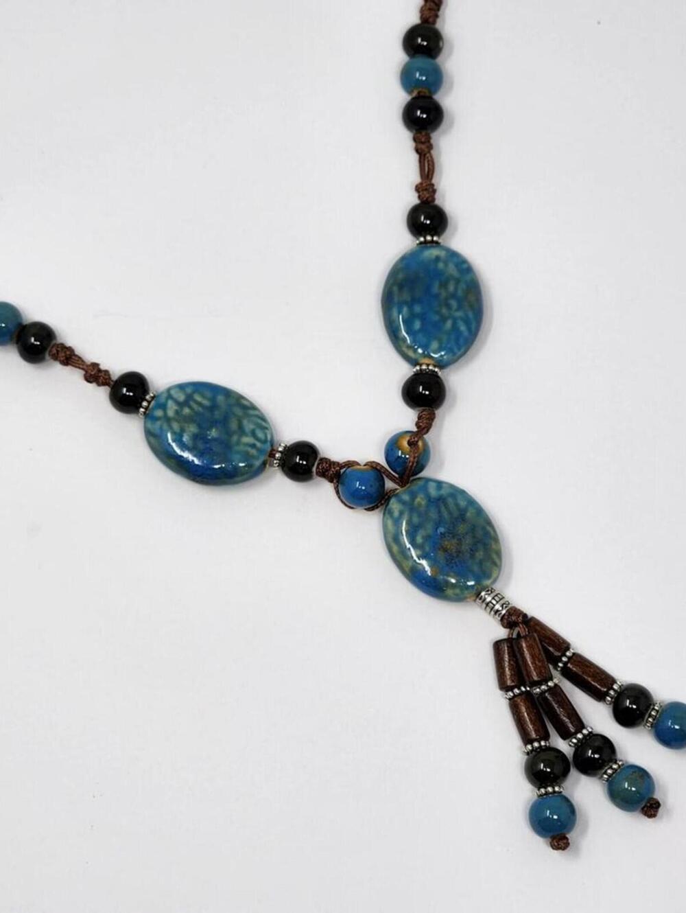 Ocean Breeze Boho Statement Necklace View 4